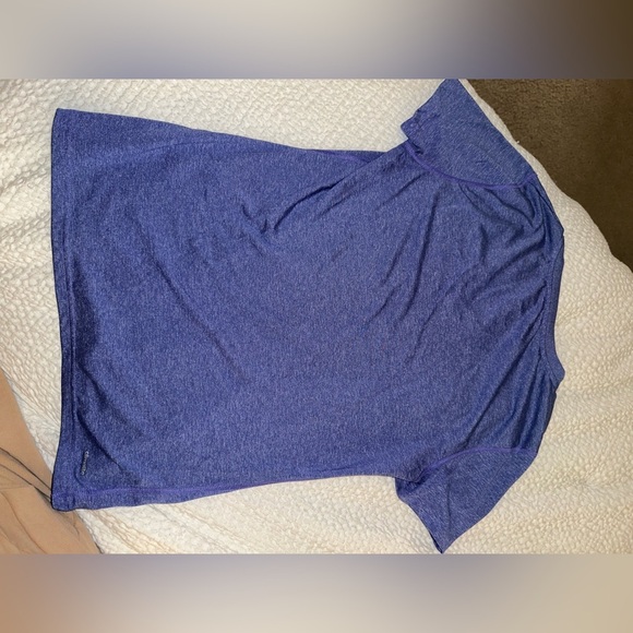 ADIDAS ULTIMATE TEE V NECK WORKOUT TOP PURPLE - BUNDLE TO SAVE - Picture 6 of 6